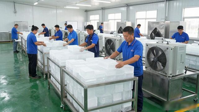 厦门夏季车间降温冰块，工厂师傅都在用这个方法